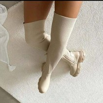 숙녀 무릎 높이 부츠 여성용 두꺼운 뒤꿈치 슬림 겨울 플러스 벨벳 스트레치 부츠 하이힐 대형 스웨이드 부츠 플러스 사이즈