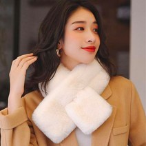 여성 겨울 토끼털 목도리 인조털 페이크퍼 에코퍼 데일리 머플러