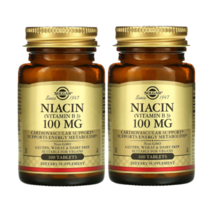 솔가 나이아신 100mg 100정 2통 나이아신아마이드 비타민B, 1개