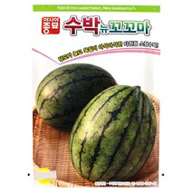 뉴꼬꼬마수박 10립 수박씨앗 애플수박씨앗 흑피수박씨앗 참외씨앗 멜론씨앗 아시아종묘 23년, 1개
