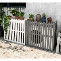 에어컨 실외기 덮개 열차단 관리 커버 보호 가림, 85x35x80 갈색