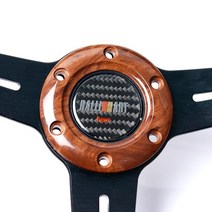 클락션 크락션 경음기 RECARO-RALLIART 탄소 섬유 레이싱카 스포츠 스티어링 휠 경적 버튼 자동차 경주용, 08 RALLIART brown Edge