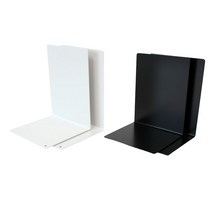 북엔드 비움 북앤드 L자 책꽂이 책상 데스크 정리, 블랙(89072)