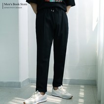 [맨즈북] ICE 쿨스판 세미와이드 통넓은 남자 여름 바지 얇은 린넨밴딩슬랙스 10부 빅사이즈 허벅돼