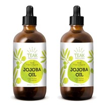 Teak Naturals 퓨어 냉압착 호호바 오일 Jojoba Oil Natural Moisturizer 두피 케어 118ml 2개