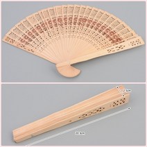 뉴리웹 접이식부채 원목 플라워 접는부채 손부채 합죽선