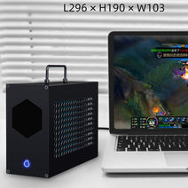 썬더볼트 egpu 외장그래픽카드 도킹스테이션 3D랜더링, Z1MAX Pro 썬더볼트4(0.8m)포함