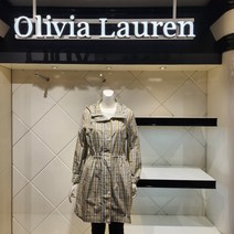 올리비아로렌 체크 롱 바람막이 점퍼 VVPCLXM32811