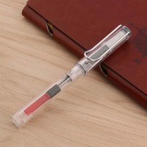 1+1 자세 교정 만년필 투명 잉크 펜 플라스틱 EF F 펜촉 변환기 필러 비즈니스 문구 사무용품, 02 Transparent white_01 EF