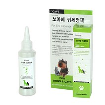 쿠팡블루 강아지 귀가려움증 예방용 귀세정제 염증예방 노령견 귀세정 귓속관리