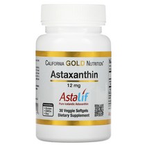 아스타잔틴 Astaxanthin Astaliff Pure Icelandic 12mg 30 베지겔