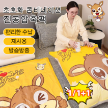 1/1+1 초호화 콤비네이션진공압축팩 10개입 +흡기펌프, 플렛 스타일 B세트 *1