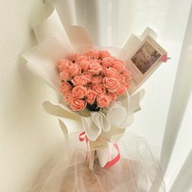 비누 자나장미 50송이 꽃다발 100일 선물 여자친구 커플 비누꽃 프로포즈, 100송이, 쇼핑백추가