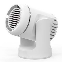 차량용 온풍기 히터 360도 회전 12V/24V 전기 열풍기 자동차 열풍기 냉난방 겸용, 12V, 화이트