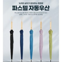 [샤이니몰_생활] 파스텔 자동우산 튼튼한 자동운산, 자동(블랙)