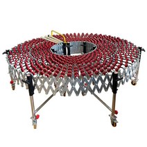 롤러 컨베어 물류 운반 하역 상하차 택배 화물 수동, 폭 60cm