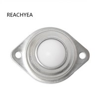 컨베이어롤러 콘베어 롤러 플랜지 장착 볼 이송 베어링 유닛 휠 나일론 볼, 없음