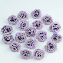 조화 가랜드 핑크뮬리 생화같은 야자 망고튤립 10/50/100벌 2.5cm 미니 실크 인조, 연보라색 10pcs