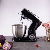 떡만드는기계 스파믹서 스파반죽기 대용량 스탠드 믹서 다기능 블렌더 가정용 전기 반죽 단 블랙 레드 빵 제조기, 없음, Black+EU
