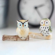 예쁜 나뭇가지 부엉이이 젓가락 받침 2p 숟가락 꾸미기 수저받이 상차림, A