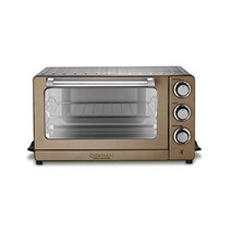 Cuisinart 쿠진아트 TOB-60N2BKS2 컨벡션 에어프라이어 토스터 오븐 브로일러 8-in-1 기능 1800와트 모터 넓은 온도 범위 60분 타이머/자동 꺼짐 대용량 블랙, 구리 스테인리스_TOB-60N1CS