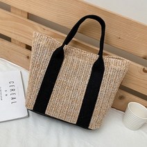 PK글로벌 여름 무드와 찰떡인 라탄 핸드백 데일리 심플 토트백 밀짚가방 여행보조가방