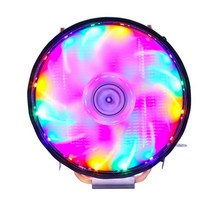 2히트 파이프 CPU 쿨러 120mm 3 핀 4 라디에이터 인텔 LGA 775 1150 1200 1366 X79 X99 AM4 Ventilador, 01 딥 블루_02 3PIN 2011 X79 X99