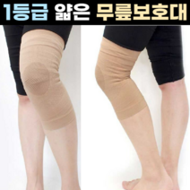 하이메디 무릎보호대 얇은 탄력밴드 등산 연골 관절보호, L (허벅지 둘레 39~43cm)