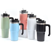 디지지 파스텔 진공 스텐 냉온 텀블러, 화이트600ml
