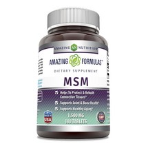 어메이징뉴트리션 MSM 1500mg 타블렛, 180개입, 1개