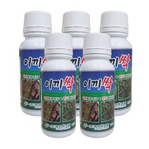 이끼싹 100ml 5병+ 3ml 스포이드 SET 잔디 비료 영양제 산소 묘지 골프장 이끼 제거 제 제초제 잡초 제거제, 5병