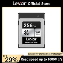 호환용 Lexar-CF 카드 64GB 128GB 256GB CFexpress 유형 B CF 익스프레스 원시 4K 비디오 디지털 SLR 카메, 01 128GB