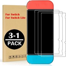 닌텐도 스위치 화면 보호기 강화 유리 9H 경도 유리 라이트/OLED 액세서리 3 피스, 2Pcs For Switch Oled, 없음