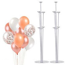 펄풍선 스탠드 세트, 2. 로즈톤 20P + 스탠드 2개 세트