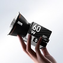 지윤 ZHIYUN G60 미니 촬영조명 세트 생방송 사진촬영조명 60W 유투브 유튜버 장비 개인방송, 스탠다드 세트, 1개