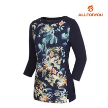 올포유 여성 전판 프린트 티셔츠 AWTRJ5157-915 G