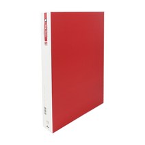 플러스샵 합지 컬러 바인더 A4 3공 O링 5색상 1Set 2개입, 빨강 8Set 16개입