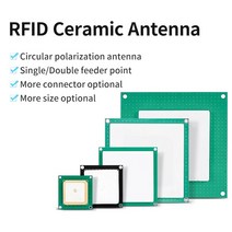 uhd안테나 지상파 안테나 위성안테나 Fonkan 전체 크기 맞춤형 커넥터 및 케이블 길이 uhf rfid 860-960mhz 리더 모듈용 2dbi 세라믹, 검은색