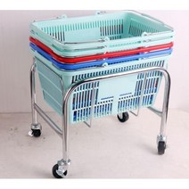 바스켓 매장용 세트 소쿠리 편의점 상업용 할인마트, 블랙-중대형