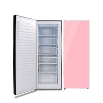 서랍식 글라스 냉동고 170L 음식점 식당 쾌속형, BSF-175PR(핑크)