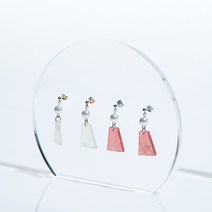 아크릴 악세사리 귀걸이 진열대 거치대 정리대 전시대 반달 모양