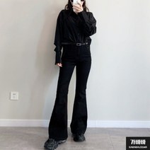 가바바 여성 팬츠 여성스럽고 심플한 캐주얼 페미닌룩 부츠컷 데님팬츠 G69842