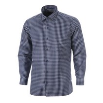 로베르따 남성용 가을 P/C 버튼다운 체크 남방 긴소매 밑단일자 RM32022