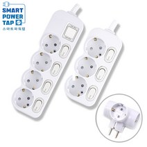 에코파워탭 국산 LED 메인 절전 과부하차단 개별 3구+4구+일반T자 안전커버 세트, 1세트, LED개별3구1.5m+4구1.5m+일반T자 1구
