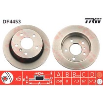브레이크디스크 뒤2장 벤츠 B170 NGT W245 08-11년식