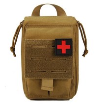 전술 Molle EDC 파우치 응급 처치 키트 의료 가방 전화 홀더 캠핑 생존 IFAK 가방 군사 사냥 액세서리 팩, 4.type1 Tan