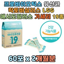 락토바실러스 불가리쿠스 19종 유산균 프로바이오틱스 초등 중등 고등학생 50대 60대 70대 부모님 할머니 할아버지 노인 어른 가루형 프락토올리고당 남성 여성 남자 여자 뚱보