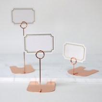 베이커리 카페 네임택 가격표 39종 POP, 블랙네임꽂이일자두겹10cm