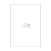 무지 120g A4 상장용지 백상지 100매, 50개