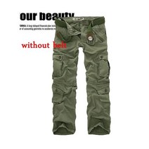 남성용 카고 팬츠 팬츠 밀리터리 7 가지 색상